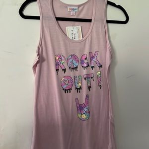 LuLaRoe Rock and Roll tank top small